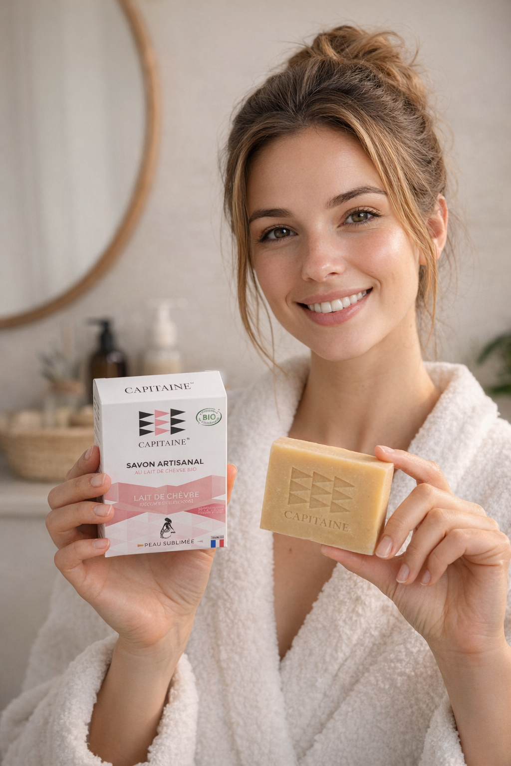 Savon au lait de chèvre bio – Savon naturel pour peaux sensibles visage & corps