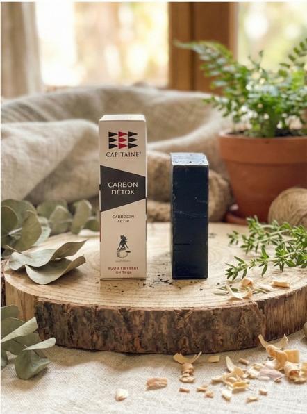 Savon au charbon actif bio – Savon naturel détoxifiant pour peaux mixtes à grasses